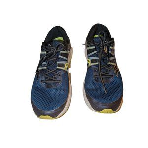 Saucony Mens Omni ISO S20442-1 Blue Black Running Shoes Lace Up Low Top Size 12